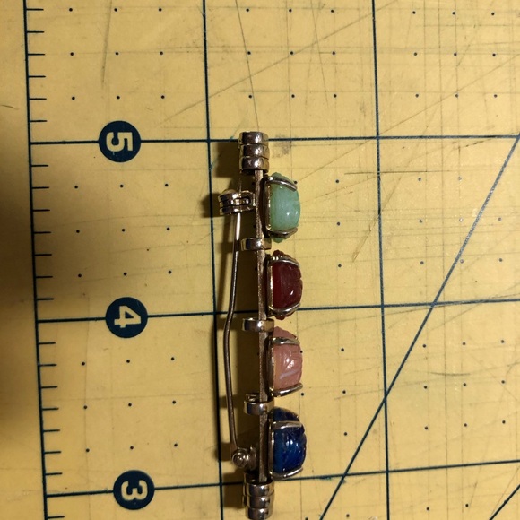 vintage rare Scarab Brooch, 2 1/4” long - Picture 2 of 7